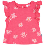 3-Pack Baby & Toddler Girls Pink Strawberries Short Sleeve Shirts-Gerber Childrenswear Wholesale