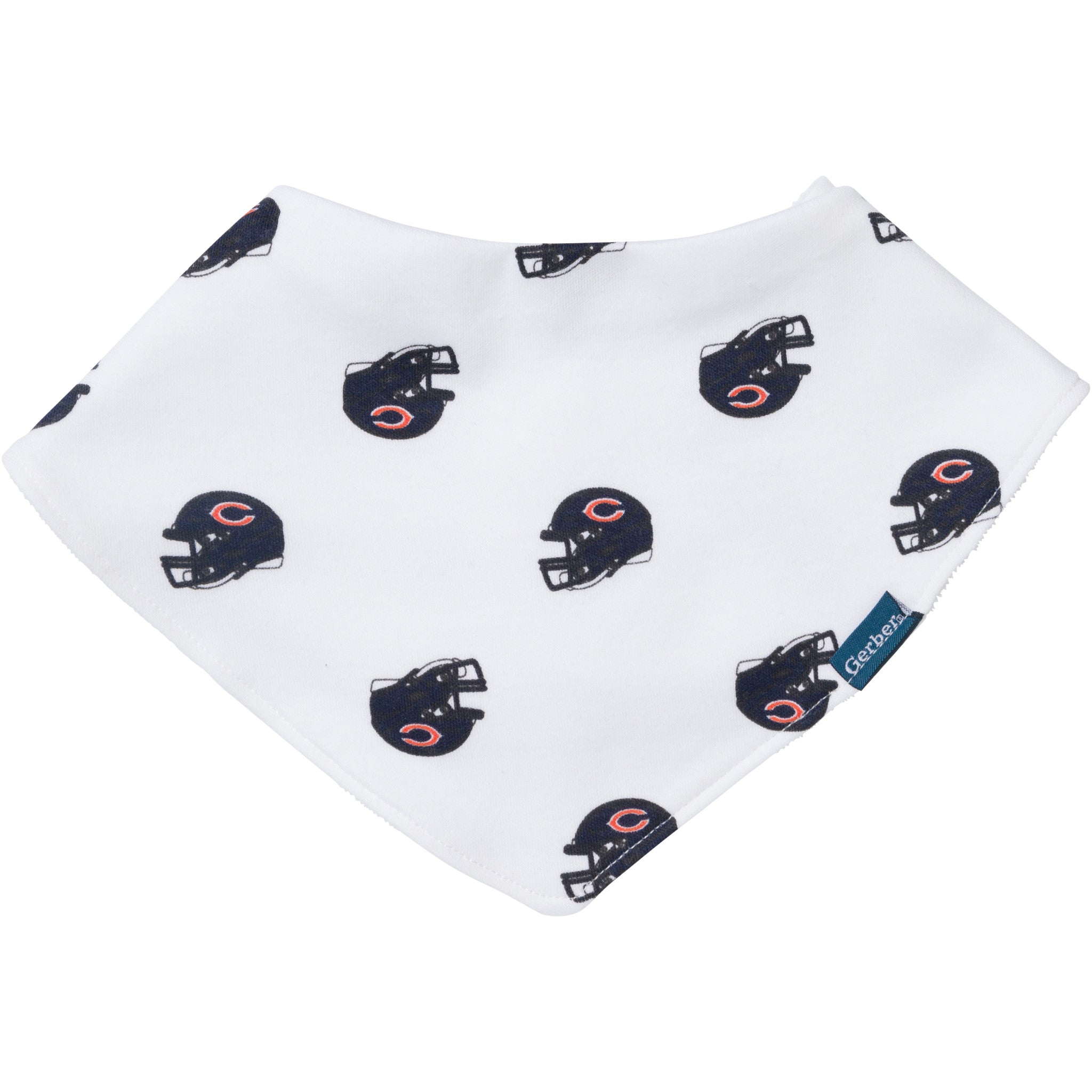 3-Pack Baby Neutral Chicago Bears Bibs and Burp Cloth Set-Gerber Childrenswear Wholesale