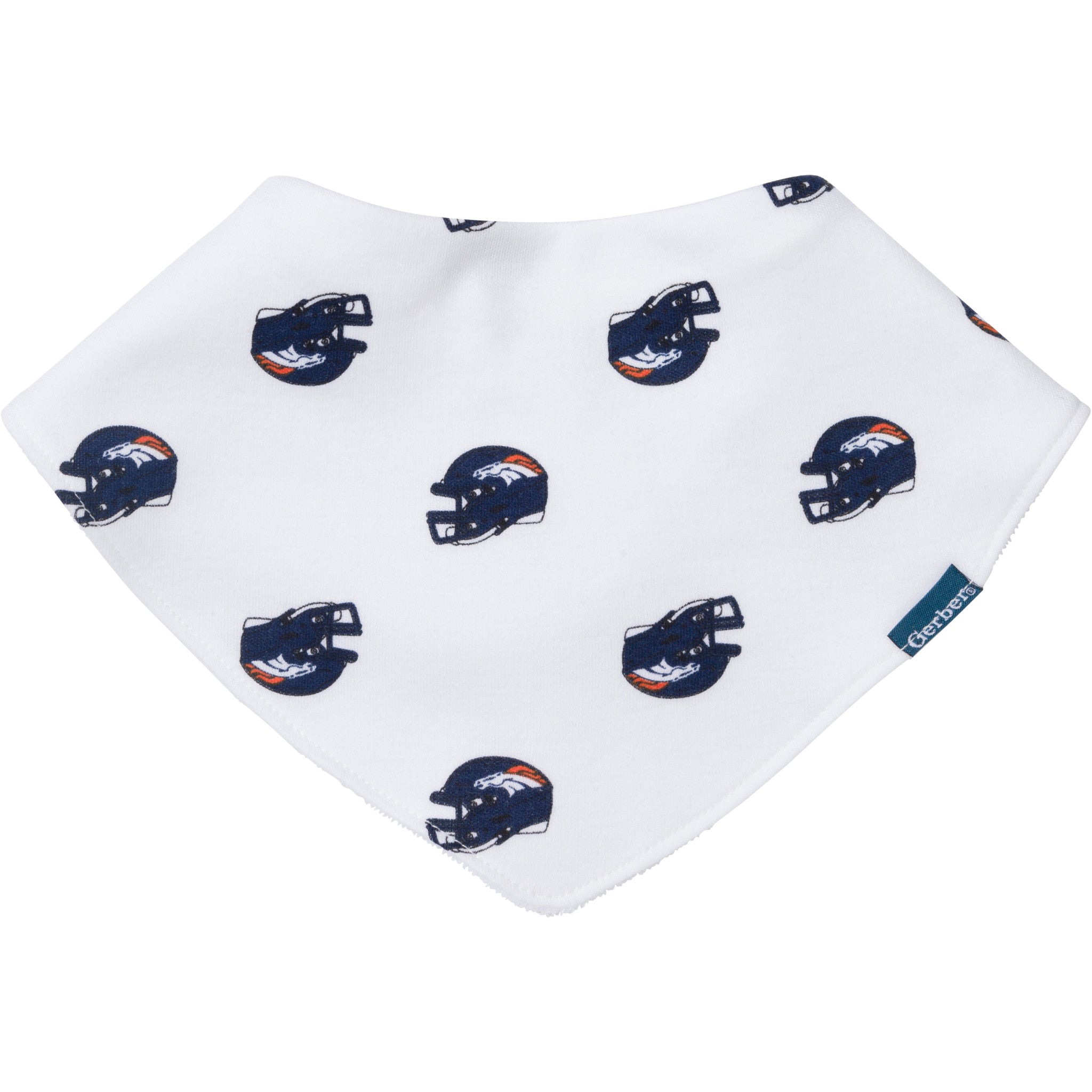 3-Pack Baby Neutral Denver Broncos Bibs and Burp Cloth Set-Gerber Childrenswear Wholesale