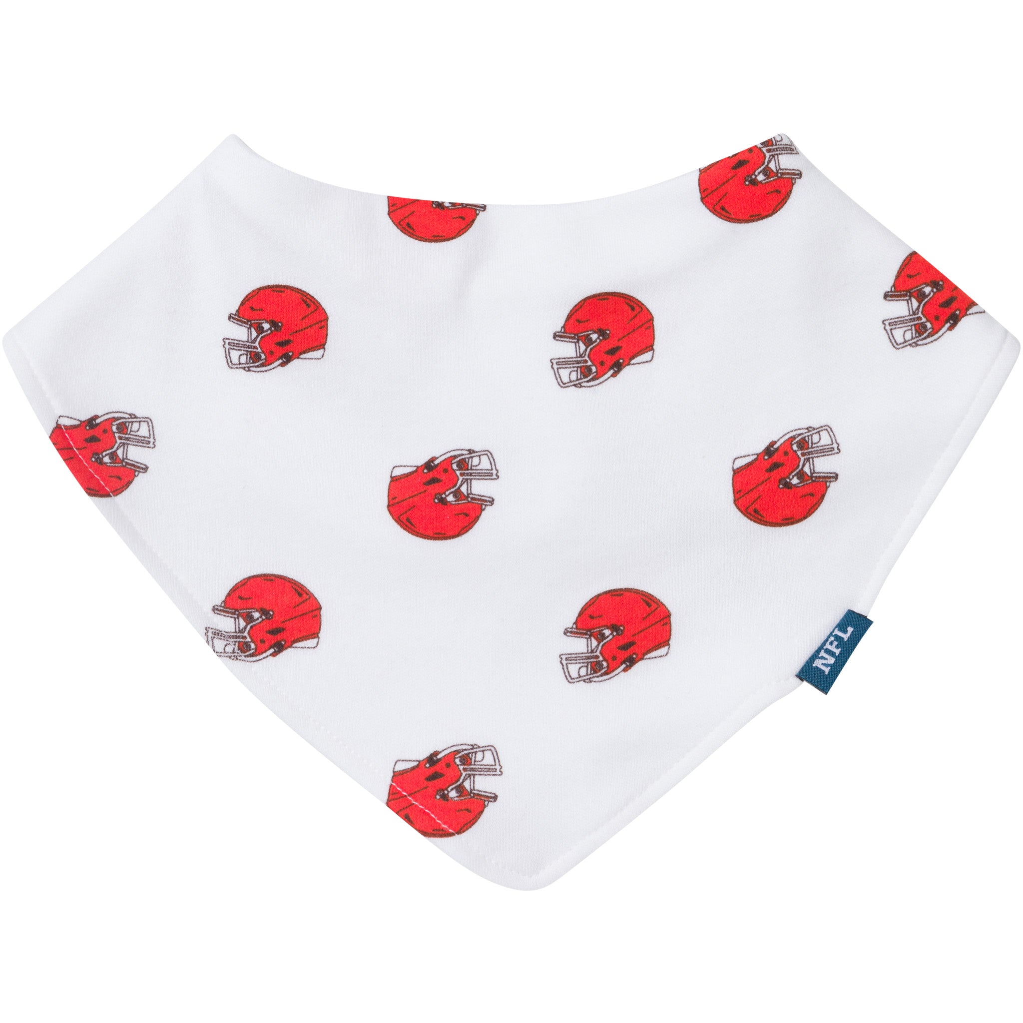 3-Pack Baby Neutral Cleveland Browns Bibs and Burp Cloth Set-Gerber Childrenswear Wholesale