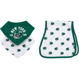 3-Pack Baby Neutral New York Jets Bibs and Burp Cloth Set-Gerber Childrenswear Wholesale