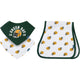 3-Pack Baby Neutral Green Bay Packers Bibs and Burp Cloth Set-Gerber Childrenswear Wholesale
