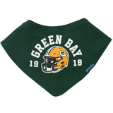 3-Pack Baby Neutral Green Bay Packers Bibs and Burp Cloth Set-Gerber Childrenswear Wholesale