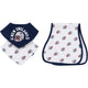 3-Pack Baby Neutral New England Patriots Bibs and Burp Cloth Set-Gerber Childrenswear Wholesale