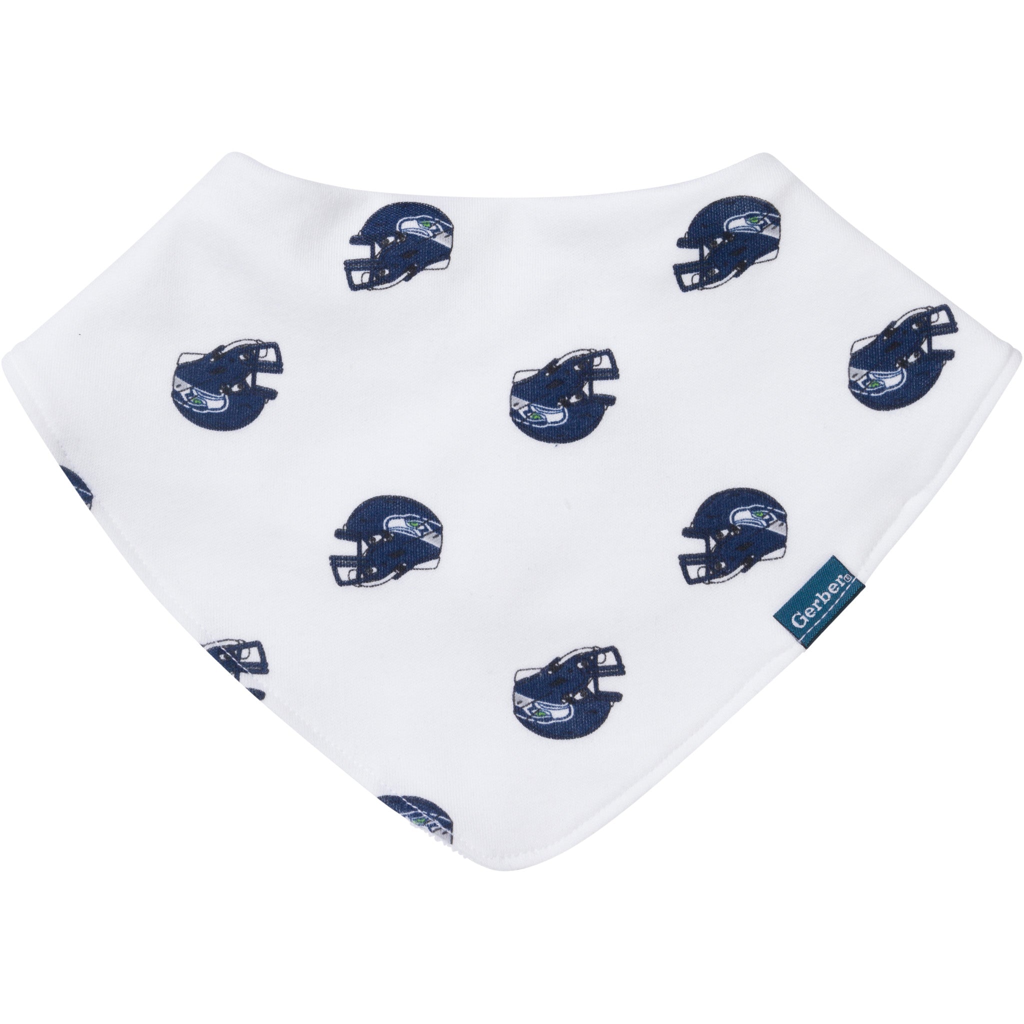 3-Pack Baby Neutral Seattle Seahawks Bibs and Burp Cloth Set-Gerber Childrenswear Wholesale