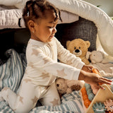 3-Pack Baby & Toddler Neutral Bears Footed Fleece Pajamas