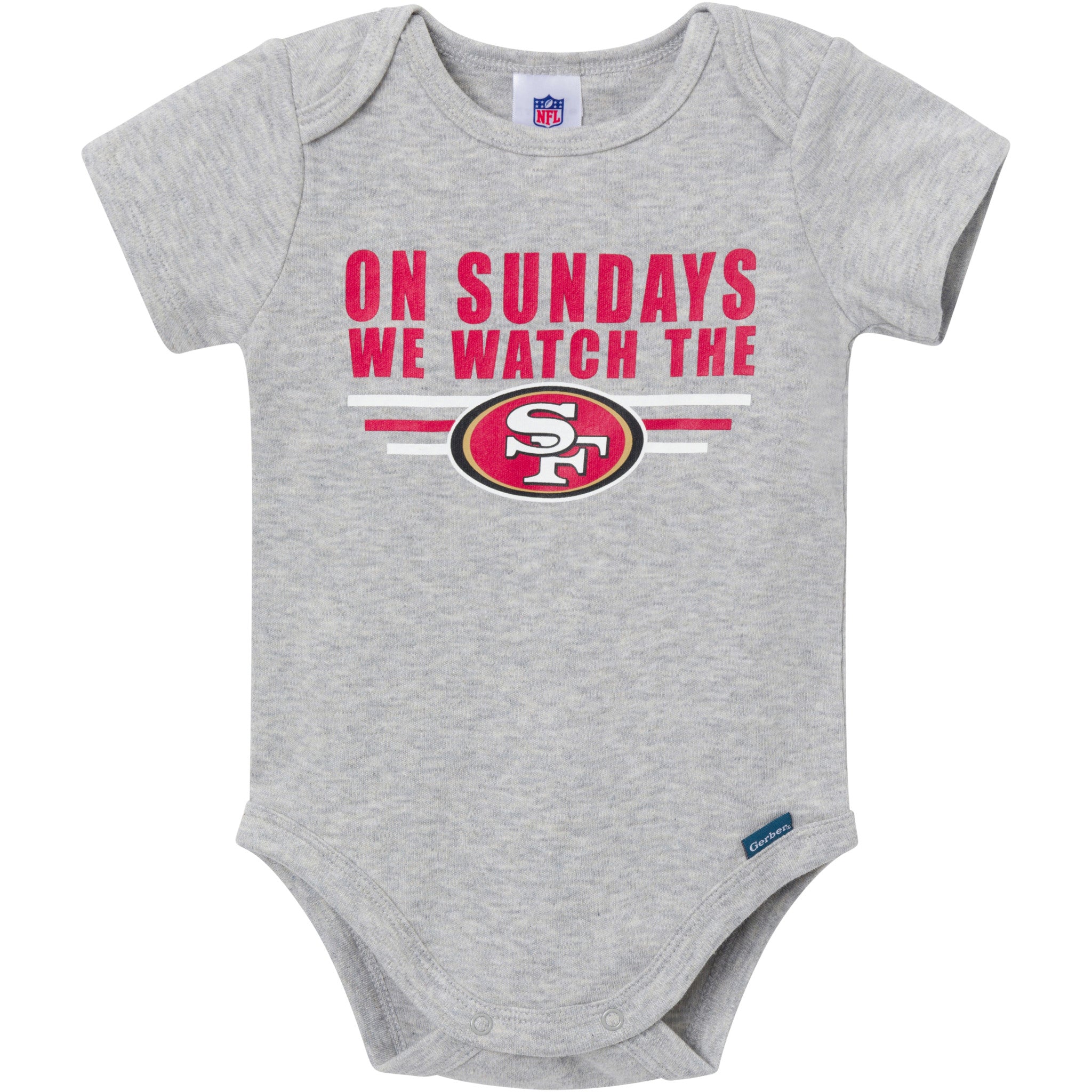 3-Pack Baby Boys 49ers Onesies® Bodysuit Set-Gerber Childrenswear Wholesale
