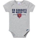 3-Pack Baby Boys Chicago Bears Bodysuit Set-Gerber Childrenswear Wholesale