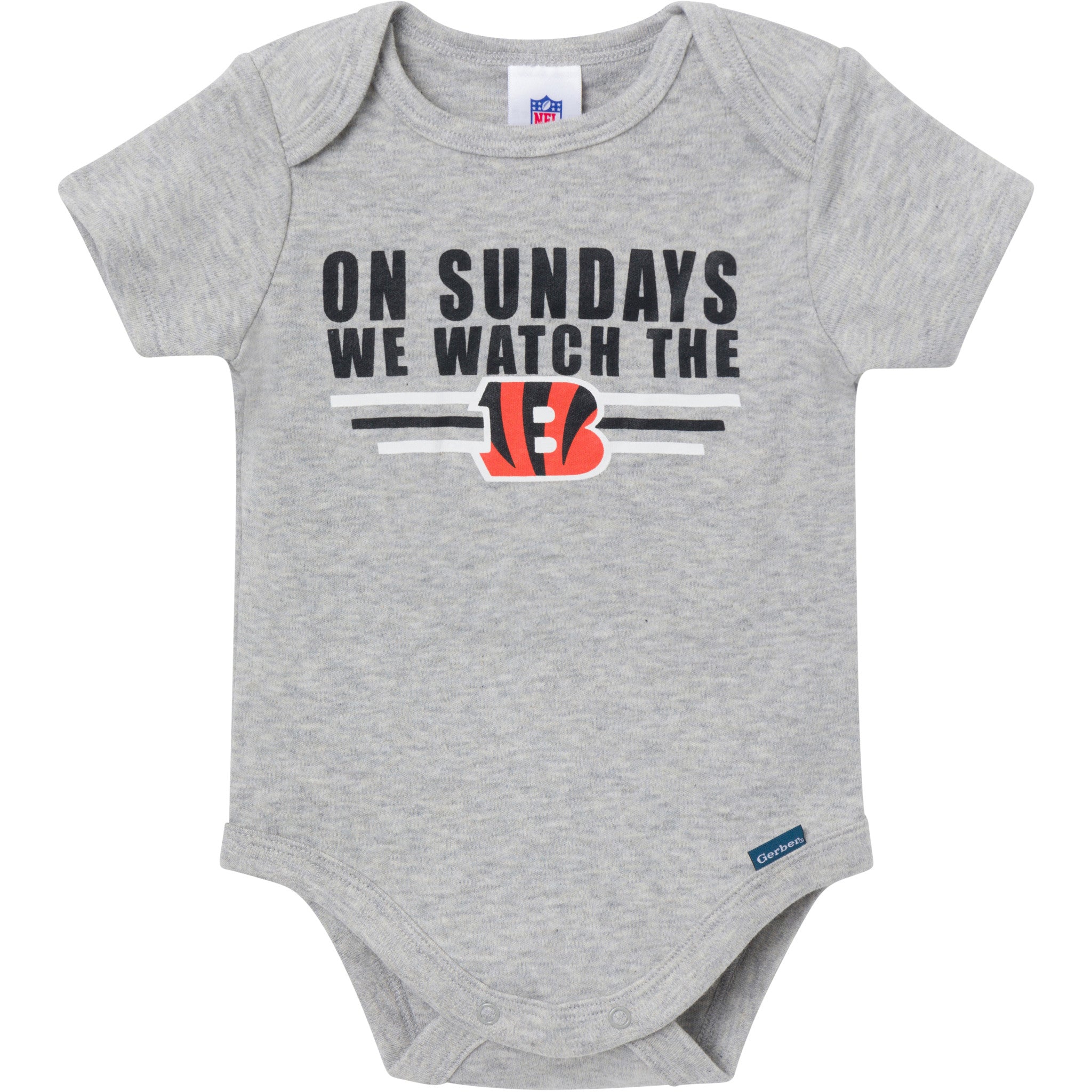 3-Pack Baby Boys Cincinatti Bengals Bodysuit Set-Gerber Childrenswear Wholesale