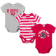 3-Pack Baby Boys Tampa Bay Buccaneers Bodysuit Set-Gerber Childrenswear Wholesale