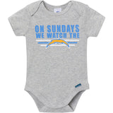 3-Pack Baby Boys Los Angeles Chargers Bodysuit Set-Gerber Childrenswear Wholesale