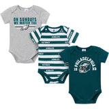 3-Pack Baby Boys Philadelphia Eagles Bodysuit Set-Gerber Childrenswear Wholesale