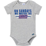 3-Pack Baby Boys New York Giants Bodysuit Set-Gerber Childrenswear Wholesale