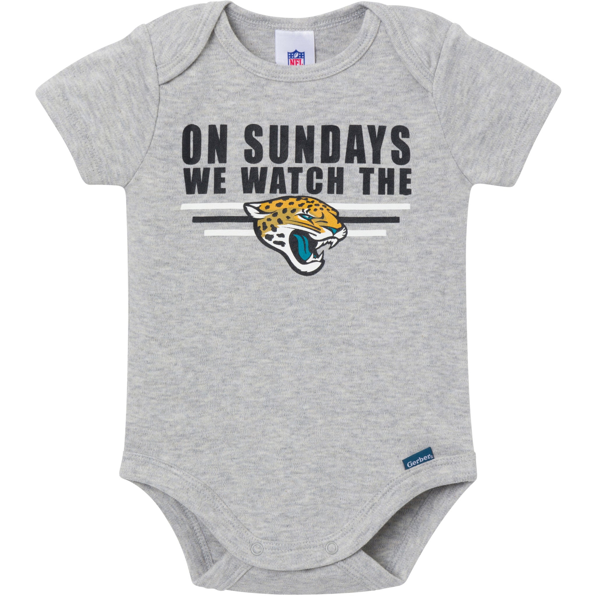 3-Pack Baby Boys Jacksonville Jaguars Bodysuit Set-Gerber Childrenswear Wholesale