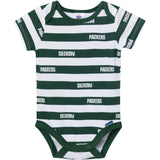 3-Pack Baby Boys Green Bay Packers Bodysuit Set-Gerber Childrenswear Wholesale