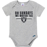 3-Pack Baby Boys Las Vegas Raiders Bodysuit Set-Gerber Childrenswear Wholesale