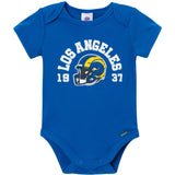 3-Pack Baby Boys Los Angeles Rams Bodysuit Set-Gerber Childrenswear Wholesale