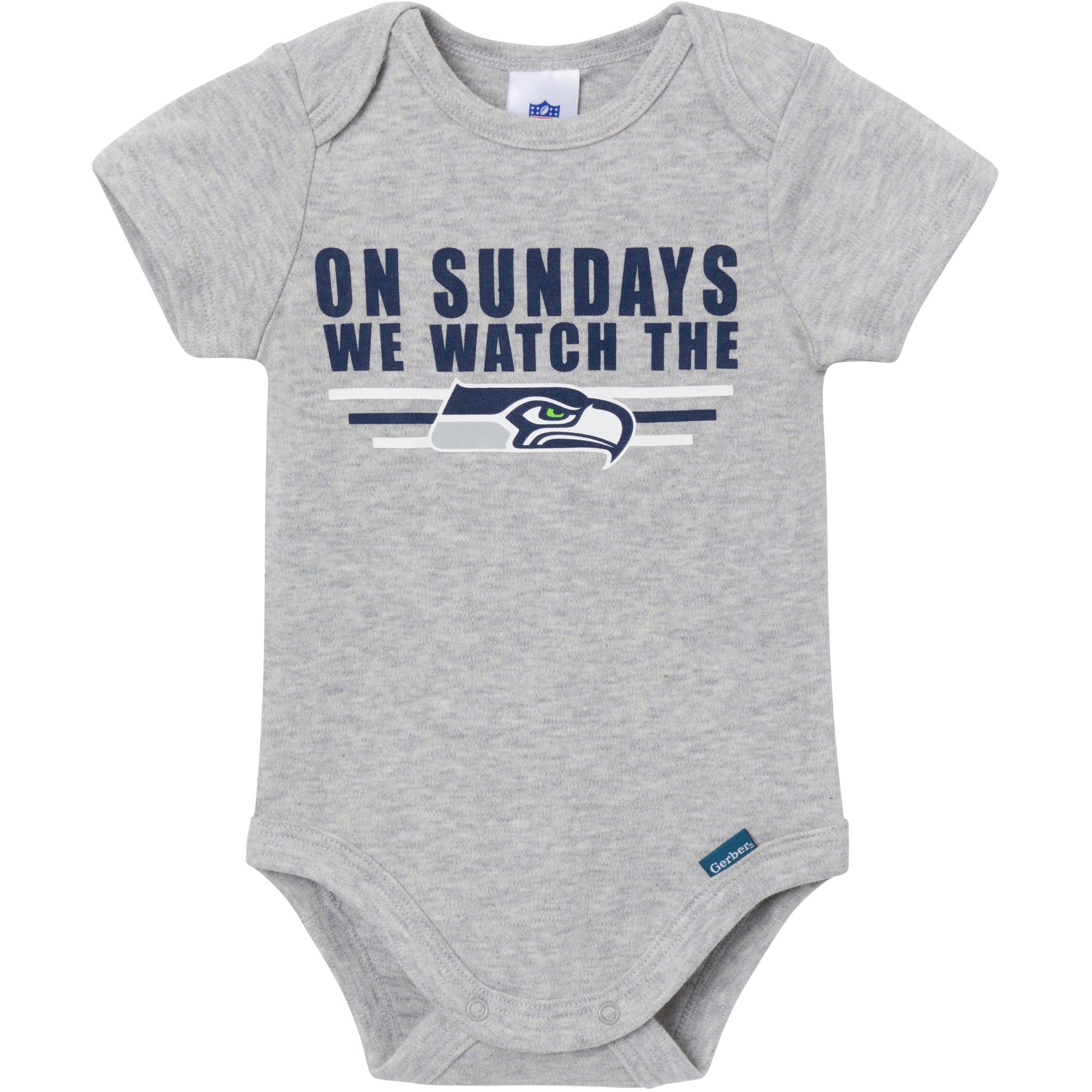 3-Pack Baby Boys Seattle Seahawks Bodysuit Set-Gerber Childrenswear Wholesale