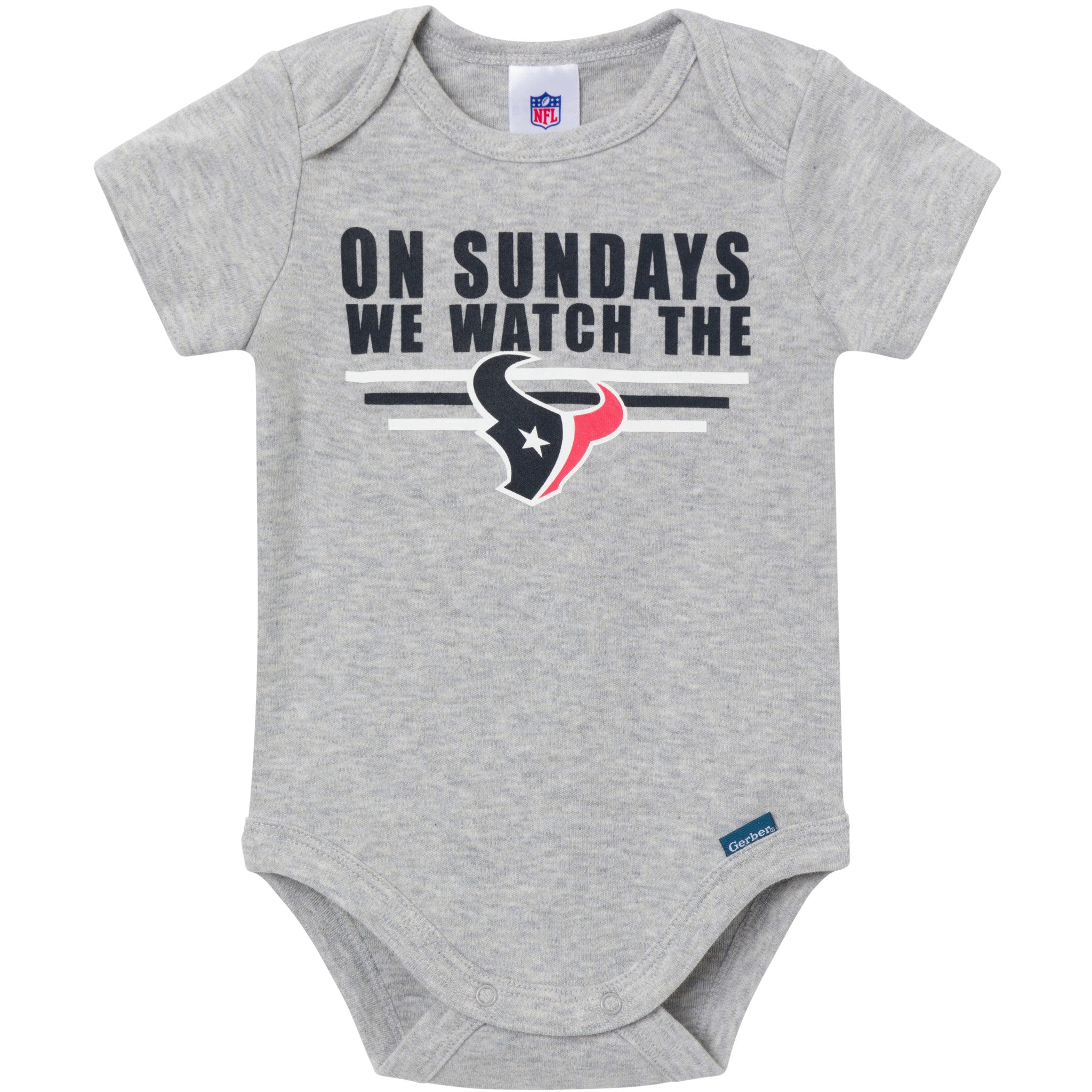 3-Pack Baby Boys Houston Texans Bodysuit Set-Gerber Childrenswear Wholesale