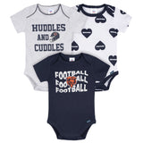 3-Pack Baby Girls Chicago Bears Bodysuit Set-Gerber Childrenswear Wholesale
