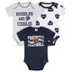 3-Pack Baby Girls Chicago Bears Bodysuit Set-Gerber Childrenswear Wholesale