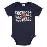 3-Pack Baby Girls Chicago Bears Bodysuit Set-Gerber Childrenswear Wholesale