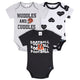 3-Pack Baby Girls Cincinatti Bengals Bodysuit Set-Gerber Childrenswear Wholesale