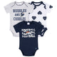 3-Pack Baby Girls Denver Broncos Bodysuit Set-Gerber Childrenswear Wholesale