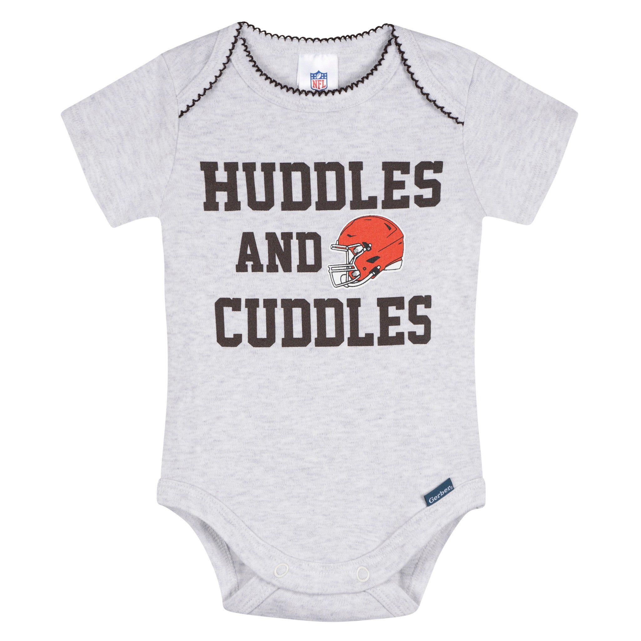 3-Pack Baby Girls Cleveland Browns Bodysuit Set-Gerber Childrenswear Wholesale