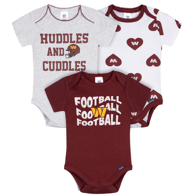 3-Pack Baby Girls Commanders Bodysuit Set-Gerber Childrenswear Wholesale