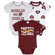 3-Pack Baby Girls Commanders Bodysuit Set-Gerber Childrenswear Wholesale