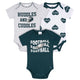 3-Pack Baby Girls Philadelphia Eagles Bodysuit Set-Gerber Childrenswear Wholesale