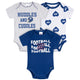 3-Pack Baby Girls New York Giants Bodysuit Set-Gerber Childrenswear Wholesale