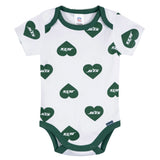 3-Pack Baby Girls New York Jets Bodysuit Set-Gerber Childrenswear Wholesale