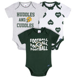 3-Pack Baby Girls Green Bay Packers Bodysuit Set-Gerber Childrenswear Wholesale