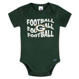 3-Pack Baby Girls Green Bay Packers Bodysuit Set-Gerber Childrenswear Wholesale