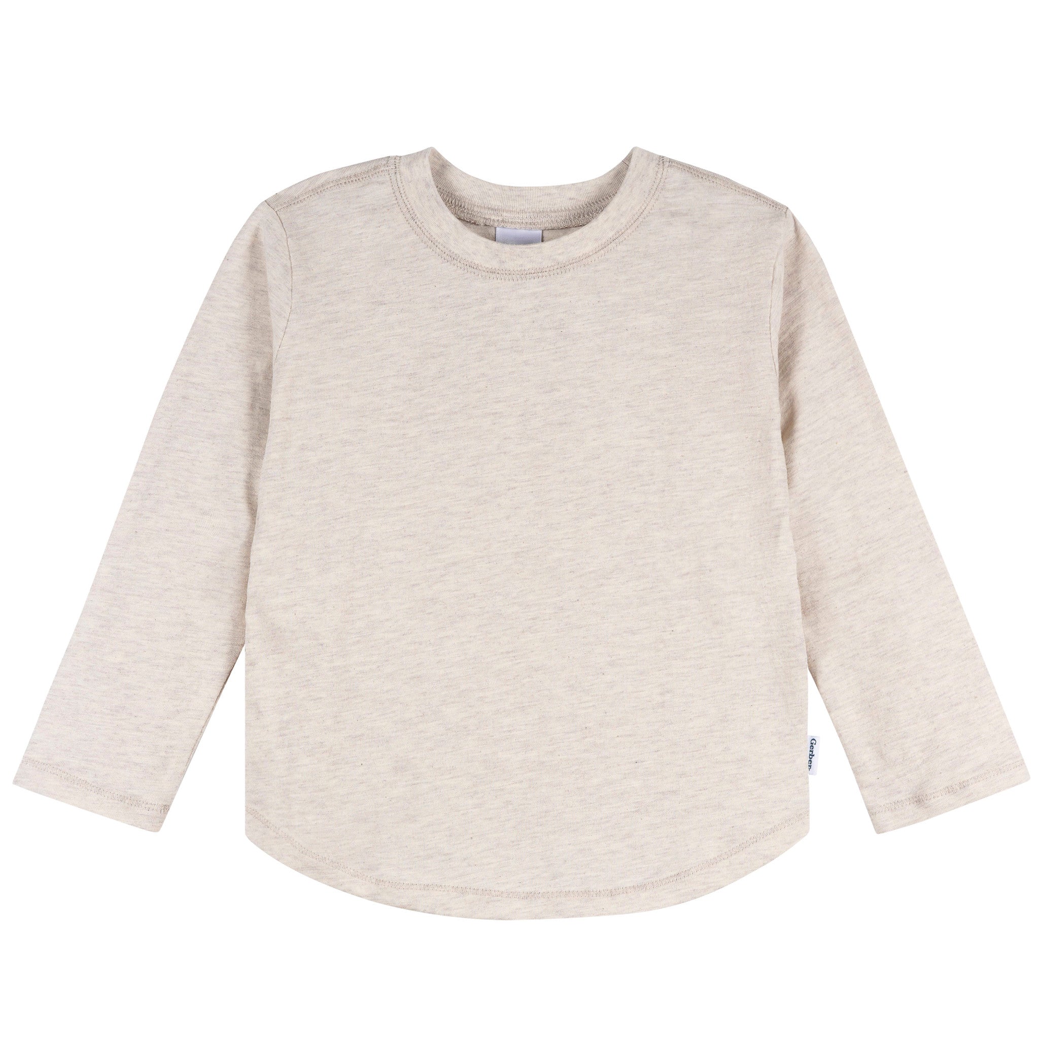 3-Pack Infant & Toddler Boys Green/Brown/Oatmeal Long Sleeve Shirts-Gerber Childrenswear Wholesale