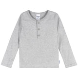3-Pack Infant & Toddler Girls Black/White/Grey Long Sleeve Shirts-Gerber Childrenswear Wholesale