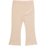 3-Pack Infant & Toddler Girls Brown Flowers, Oatmeal and Black Textured Flare Leggings-Gerber Childrenswear Wholesale