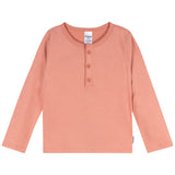 3-Pack Infant & Toddler Girls Green/Pink/Coral Long Sleeve Shirts-Gerber Childrenswear Wholesale