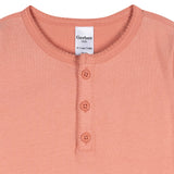 3-Pack Infant & Toddler Girls Green/Pink/Coral Long Sleeve Shirts-Gerber Childrenswear Wholesale