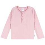 3-Pack Infant & Toddler Girls Navy/Oatmeal/Violet Long Sleeve Shirts-Gerber Childrenswear Wholesale