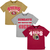 3-Pack Infant & Toddler Neutral 49ers T-Shirts-Gerber Childrenswear Wholesale