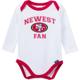 3-Piece Baby Boys 49ers Onesies® Bodysuit, Active Pant and Cap-Gerber Childrenswear Wholesale