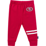 3-Piece Baby Boys 49ers Onesies® Bodysuit, Active Pant and Cap-Gerber Childrenswear Wholesale