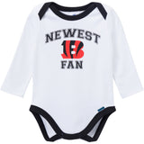 3-Piece Baby Boys Cincinatti Bengals Bodysuit, Active Pant and Cap-Gerber Childrenswear Wholesale