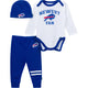 3-Piece Baby Boys Buffalo Bills Bodysuit, Active Pant and Cap-Gerber Childrenswear Wholesale