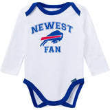 3-Piece Baby Boys Buffalo Bills Bodysuit, Active Pant and Cap-Gerber Childrenswear Wholesale