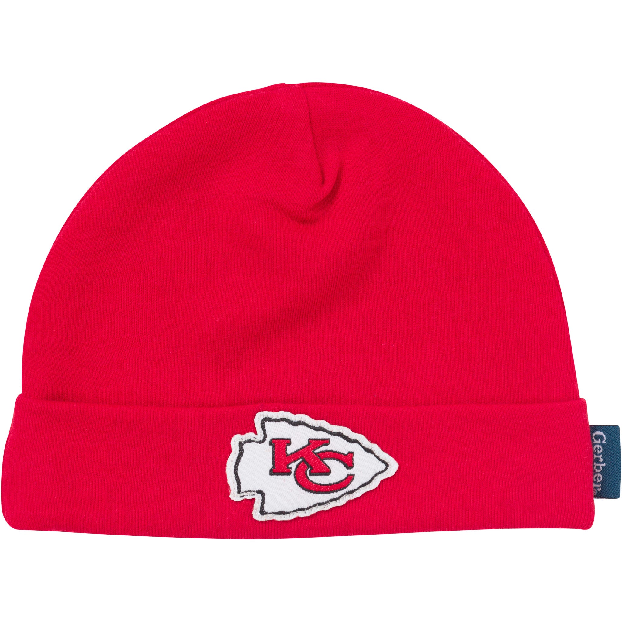 3-Piece Baby Boys Kansas City Chiefs Bodysuit, Active Pant and Cap-Gerber Childrenswear Wholesale