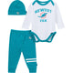 3-Piece Baby Boys Miami Dolphins Bodysuit, Active Pant and Cap-Gerber Childrenswear Wholesale